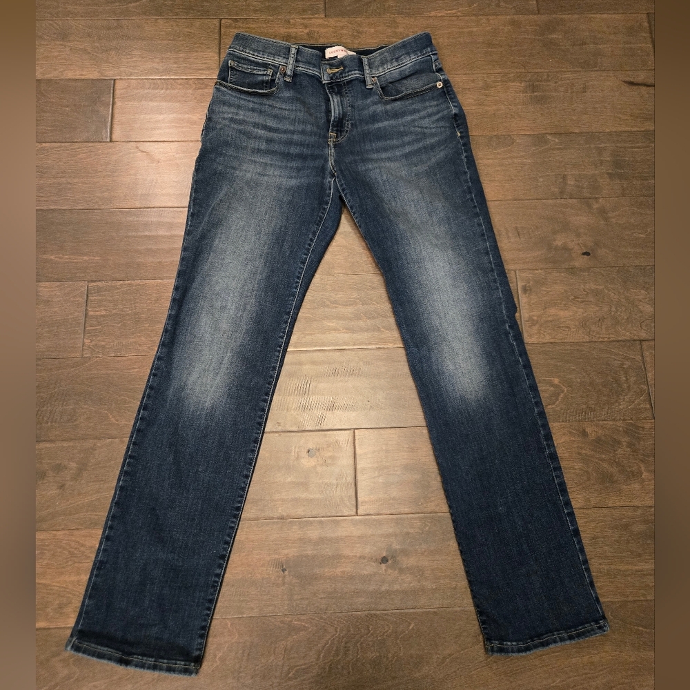 Lucky Brand Womens 8/29 Mid Rise Straight Jeans Distressed Like New